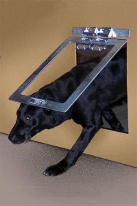 metal dog house door|heavy duty doggie doors.